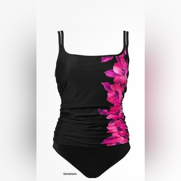 Miraclesuit Womens Fauxkini one-piece Swimsuit Size 12L‎ - Picture 1 of 7